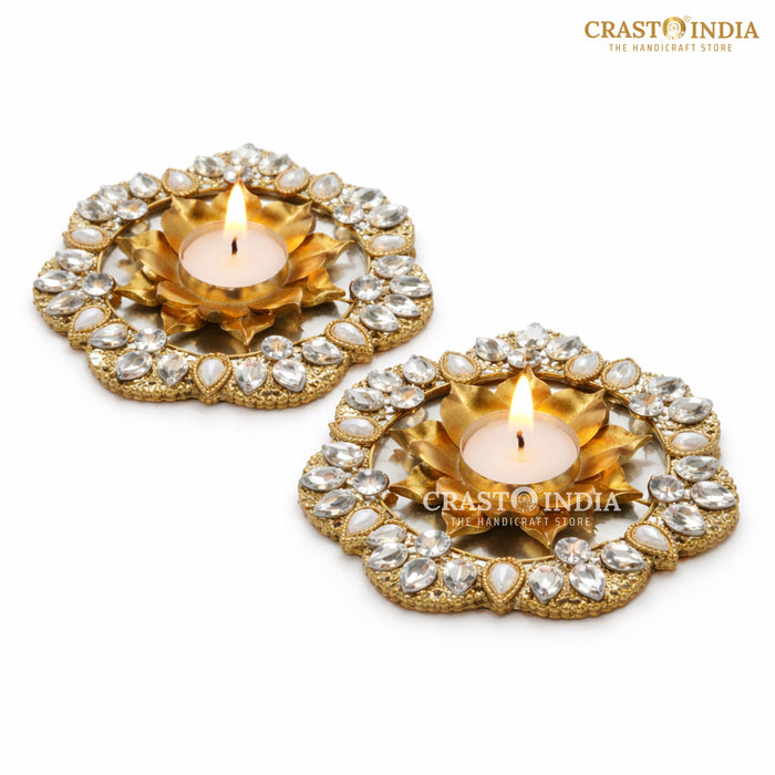 CRASTO INDIA HANDCRAFTED FESTIVE DIYA #136 (PAIR)