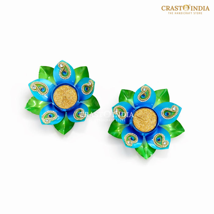 CRASTO INDIA HANDCRAFTED FESTIVE DIYA #139 (PAIR)