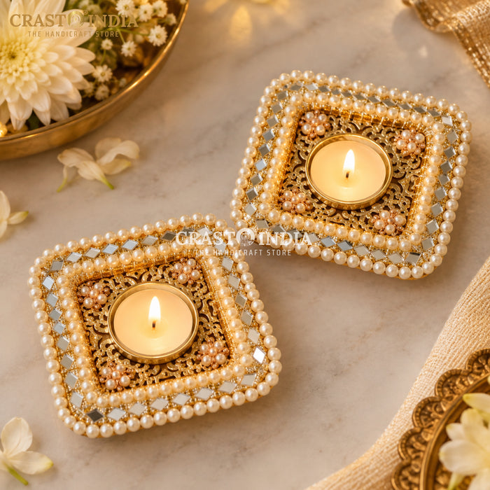 CRASTO INDIA HANDCRAFTED FESTIVE DIYA #190 (PAIR)