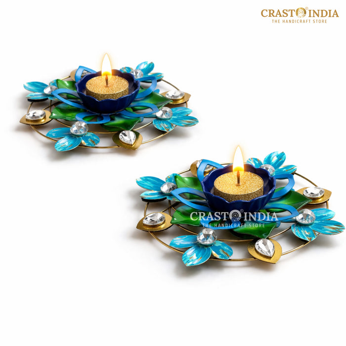 CRASTO INDIA HANDCRAFTED FESTIVE DIYA #138 (PAIR)