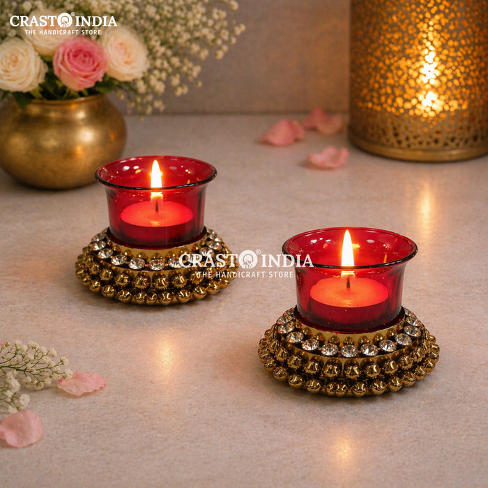 CRASTO INDIA HANDCRAFTED FESTIVE DIYA #164 (PAIR)