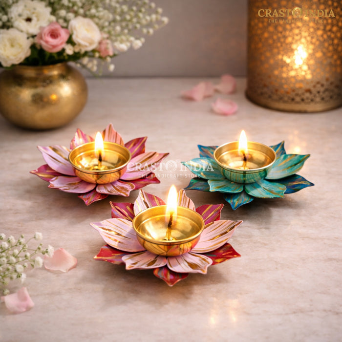CRASTO INDIA HANDCRAFTED FESTIVE DIYA #131 (PAIR)