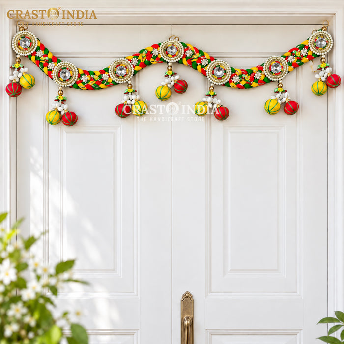 CRASTO INDIA HANDCRAFTED FESTIVE TORAN #233 (1 PC)