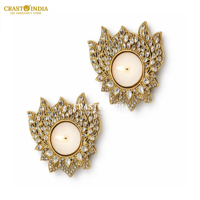 CRASTO INDIA HANDCRAFTED FESTIVE DIYA #144 (PAIR)