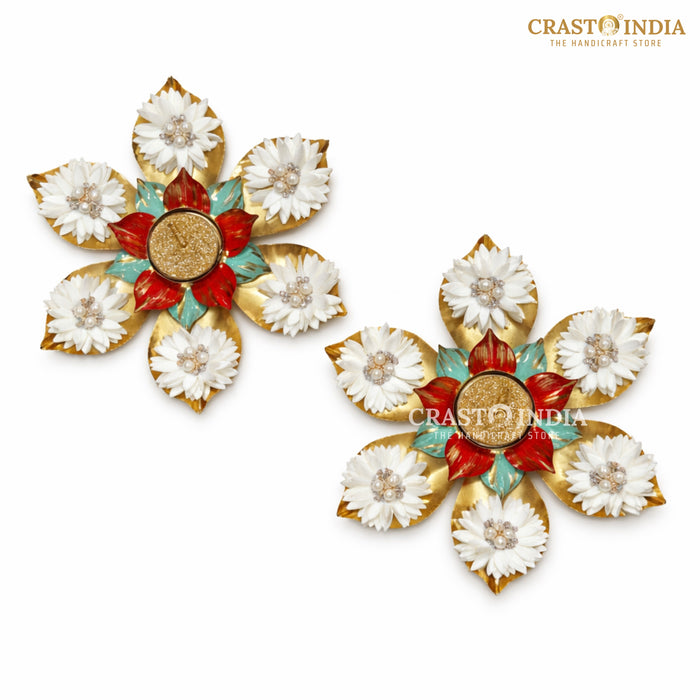 CRASTO INDIA HANDCRAFTED FESTIVE DIYA #135 (PAIR)