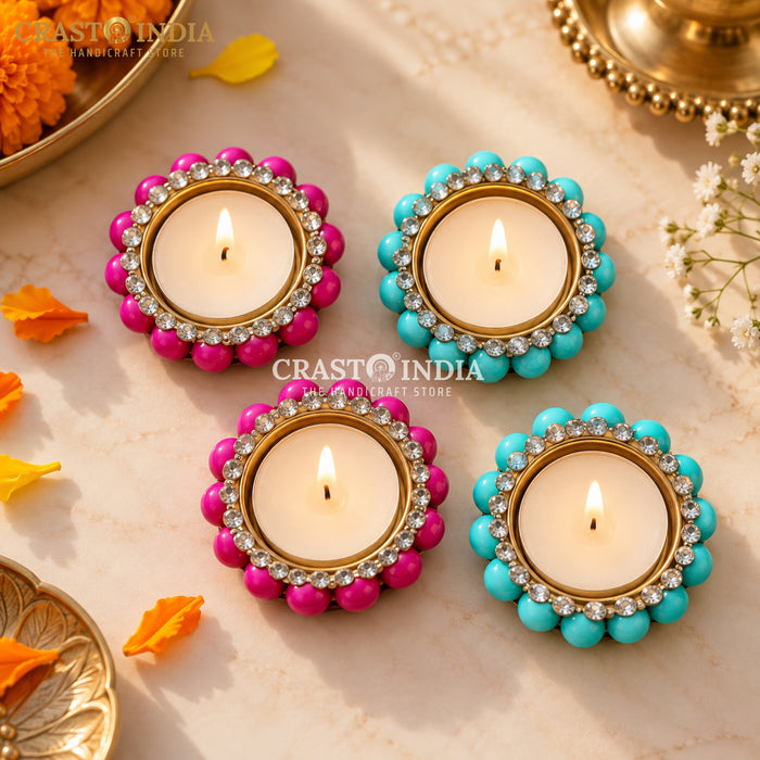 CRASTO INDIA HANDCRAFTED FESTIVE DIYA #195 (PAIR)