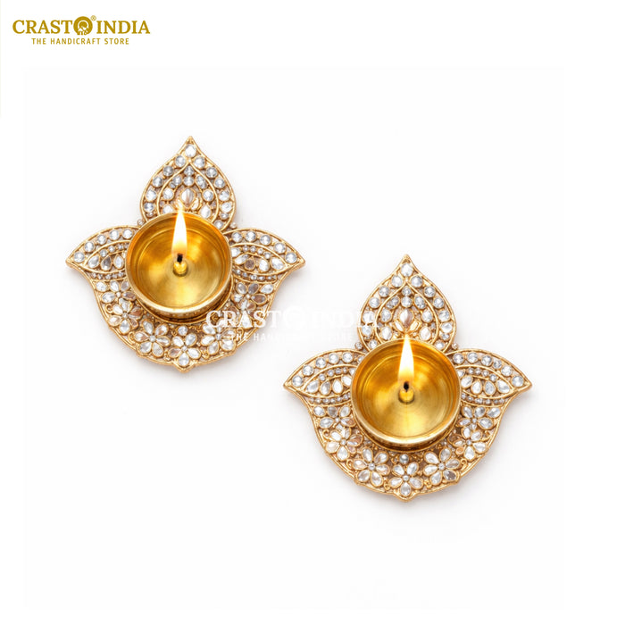 CRASTO INDIA HANDCRAFTED FESTIVE DIYA #147 (PAIR)