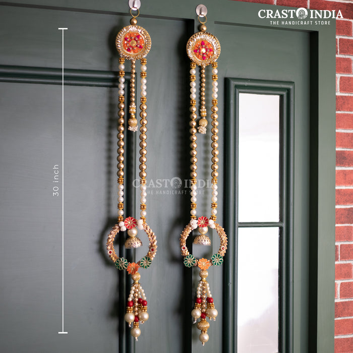 CRASTO INDIA HANDCRAFTED FESTIVE SIDE-HANGINGS #6 (PAIR)