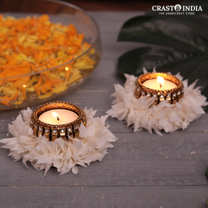 CRASTO INDIA HANDCRAFTED FESTIVE DIYA #28 (PAIR)