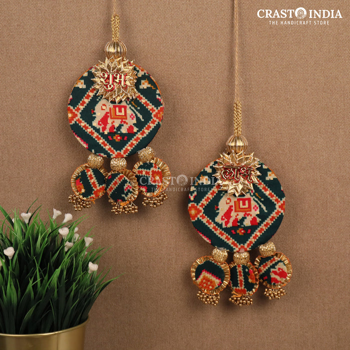 CRASTO INDIA HANDCRAFTED FESTIVE REVERSIBLE PATOLA SHUBH LABH #04