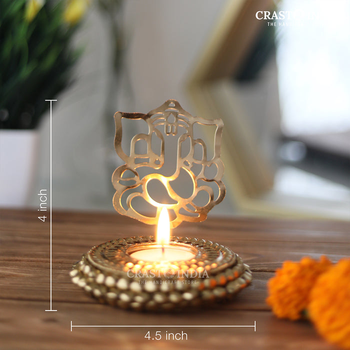 CRASTO INDIA HANDCRAFTED FESTIVE GANESHA DIYA #25 (1 PC)