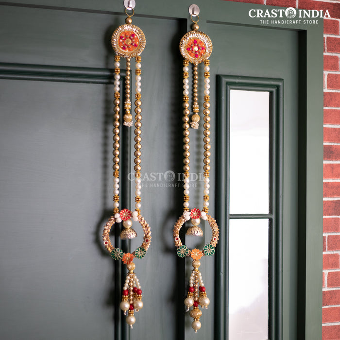 CRASTO INDIA HANDCRAFTED FESTIVE SIDE-HANGINGS #6 (PAIR)