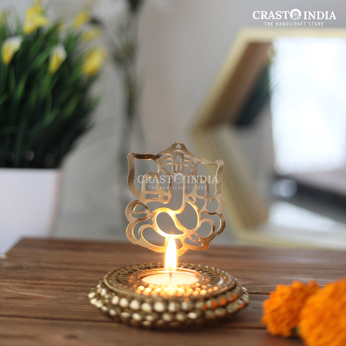 CRASTO INDIA HANDCRAFTED FESTIVE GANESHA DIYA #25 (1 PC)