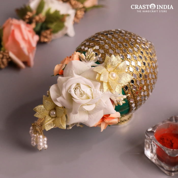 CRASTO INDIA HANDCRAFTED FESTIVE NARIYAL #2