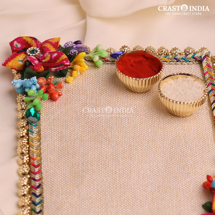 CRASTO INDIA HANDCRAFTED FESTIVE POOJA THALI #18