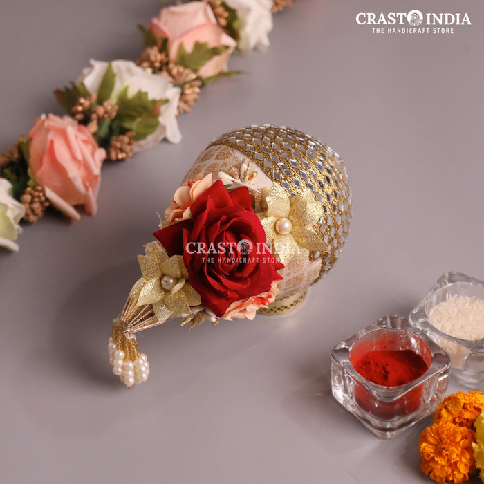 CRASTO INDIA HANDCRAFTED FESTIVE NARIYAL #2